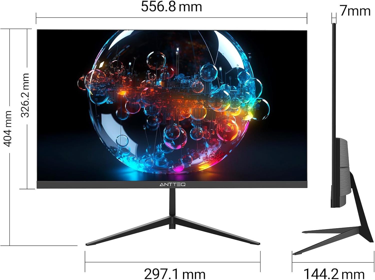 ANTTEQ AB42D1 TV 42 Inch (TV 106 cm), Dolby Audio, LED, HDMI, Media Player via USB, Digital Audio Output, Triple Tuner DVB-C/T2/S2, CI+, Hotel Mode Included