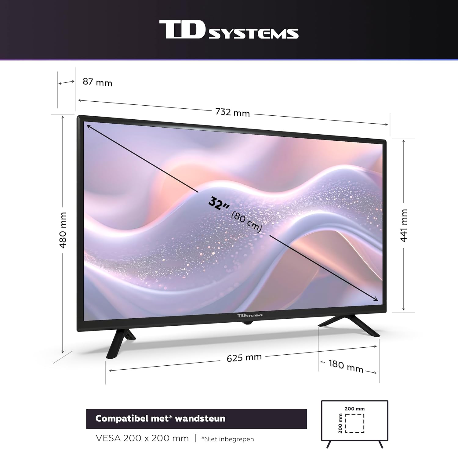 TD Systems - 40 Inch Smart TV, Hey Google, Full HD DVB-T2/C/S2 television, Android 11 Chromecast, Model 2025 - PRIME40C19GLE