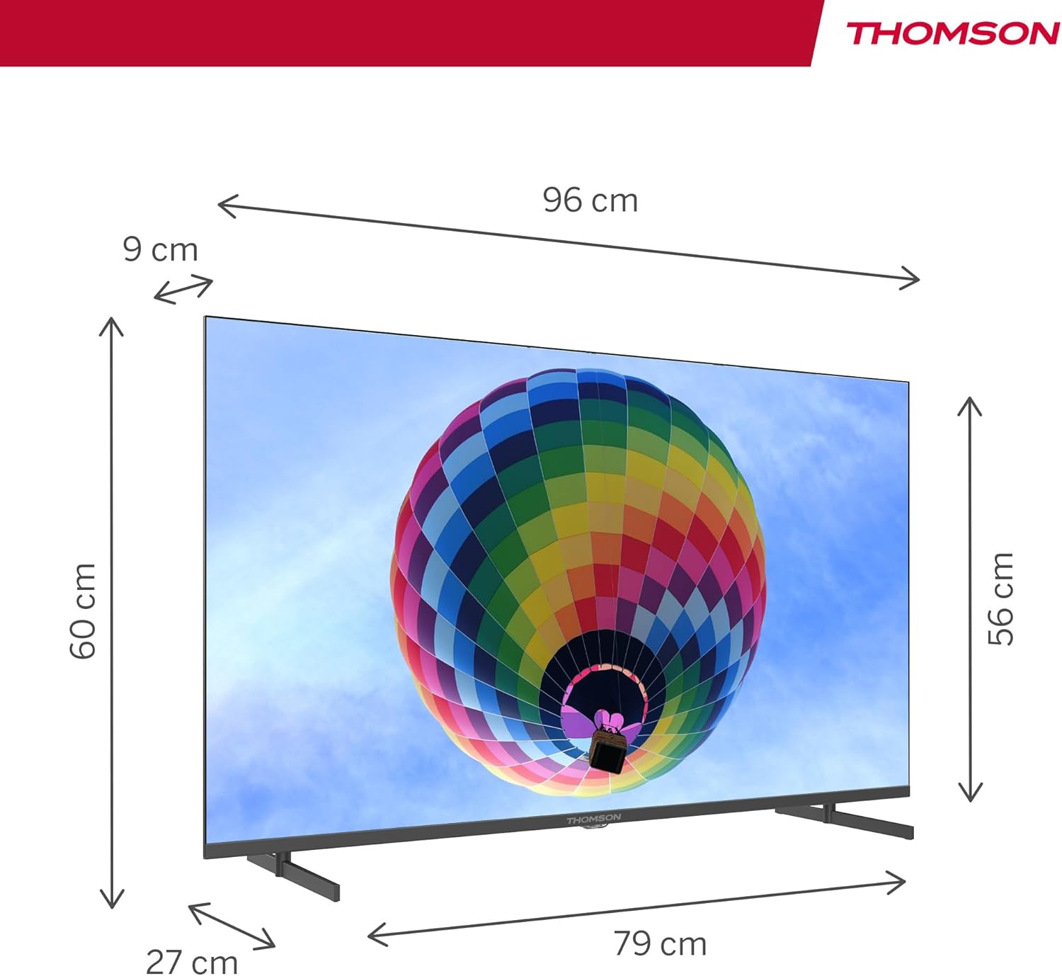 THOMSON 32 Inch (81cm) Full HD Google Smart TV, Wi-Fi, Dolby Audio, HDR10, Bluetooth 5.1, Triple Tuner (Cable/Satellite/Antenna), HDMI, CI+, A+ Panel - 32FG2S14