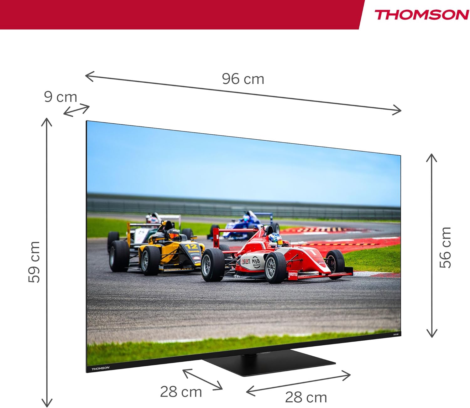 THOMSON 32 Inch (81cm) Full HD Google Smart TV, Wi-Fi, Dolby Audio, HDR10, Bluetooth 5.1, Triple Tuner (Cable/Satellite/Antenna), HDMI, CI+, A+ Panel - 32FG2S14