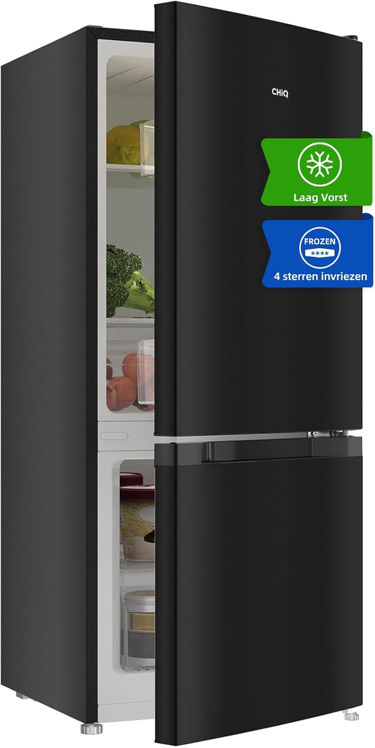CHiQ FBM351NEI42, Fridge-Freezer, 356 Liters(260 + 96 L), No Frost, Silent 35dB, Inverter Compressor, Digital LED Display, 12 Year Warranty on Compressor, Stainless Steel