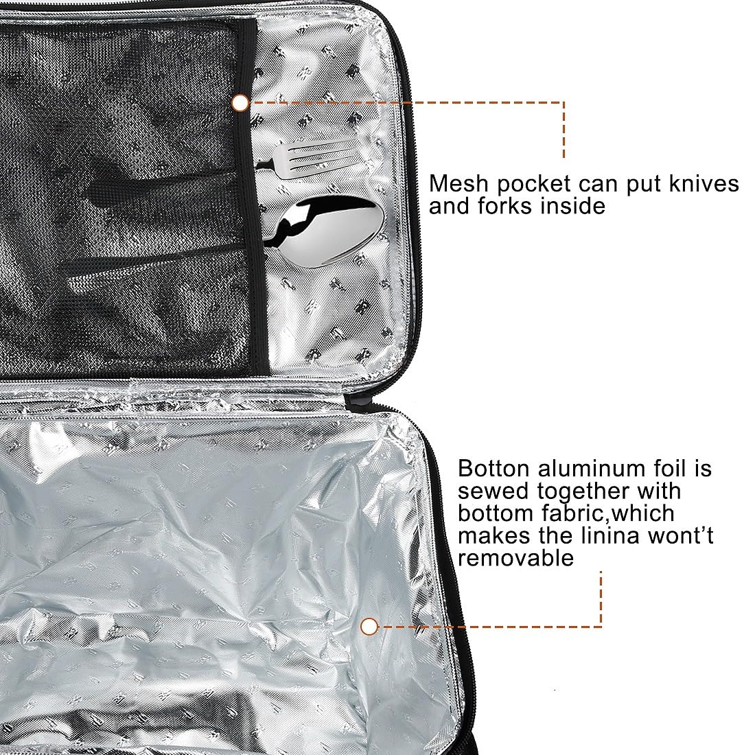 Thermische Isolerende Bezorgen Tassen voor Voedsel �C Houdt Eten Warm, Geschikt voor Catering