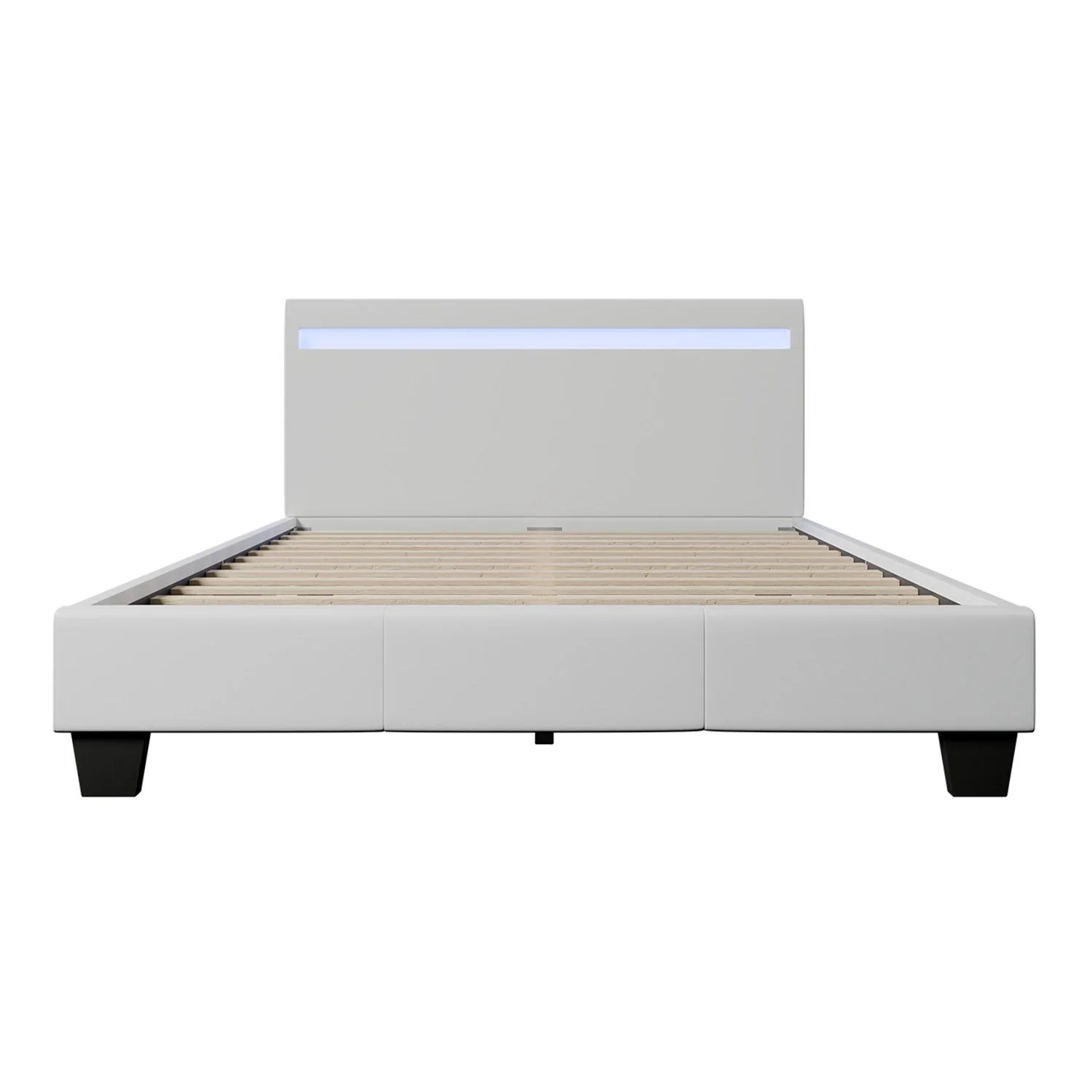 2025 Rustgevend slapen in het gestoffeerde bed Verona 120x200 cm in wit