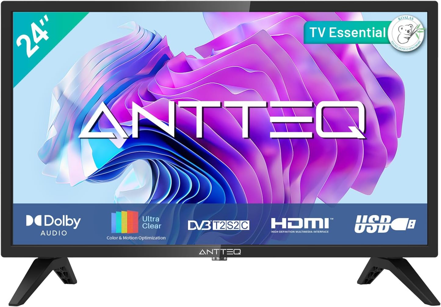 ANTTEQ AB42D1 TV 42 Inch (TV 106 cm), Dolby Audio, LED, HDMI, Media Player via USB, Digital Audio Output, Triple Tuner DVB-C/T2/S2, CI+, Hotel Mode Included