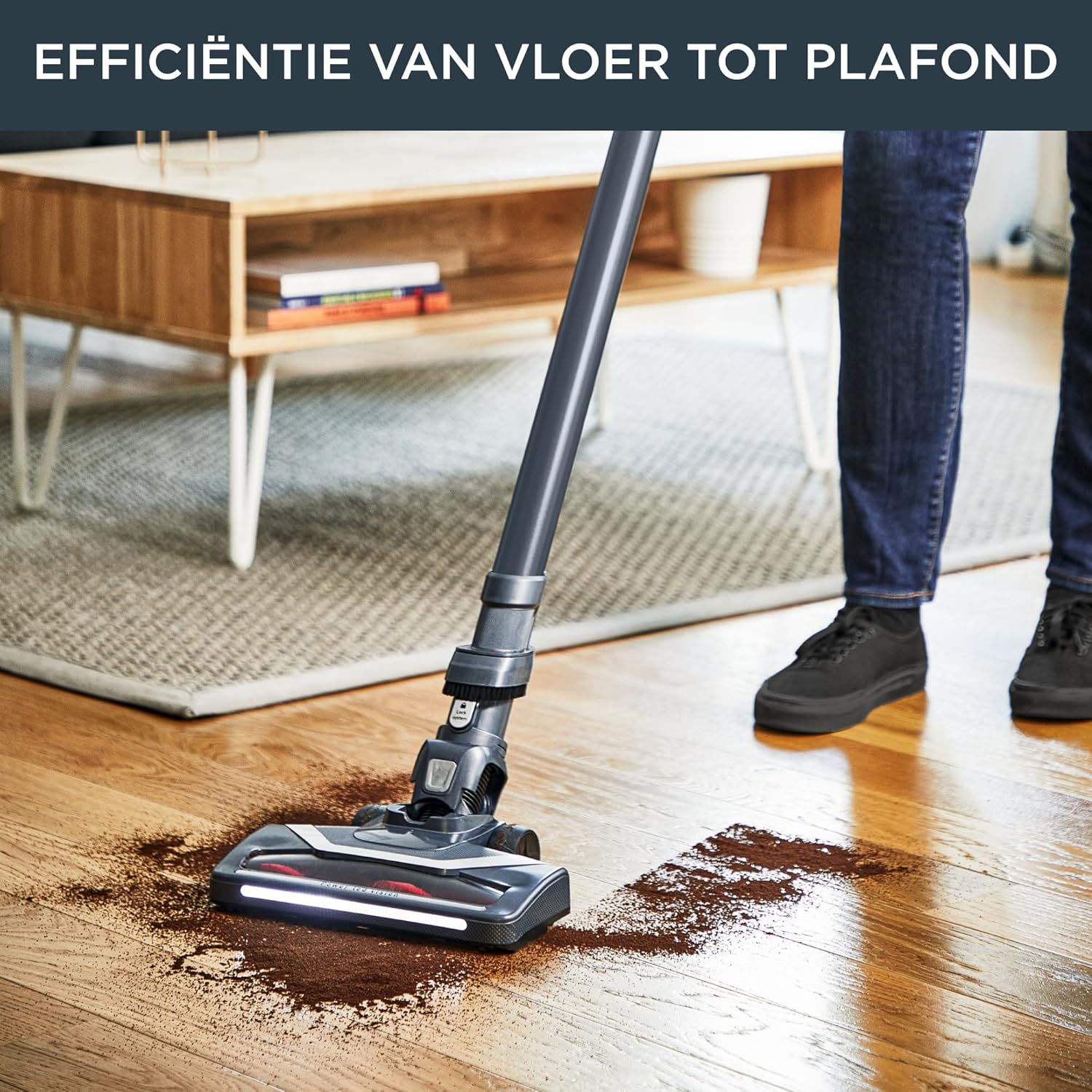 Rowenta X-pert 6.60 Essential RH6838, Cordless Stick Vacuum Cleaner, Automatic Speed Settings, Up to 45 Minutes Autonomy, Removable Battery, Lightweight Design, Dust Thief