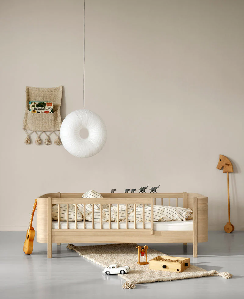 2025 Wood Mini+ Juniorbed, 68x162 cm, Eik 041583
