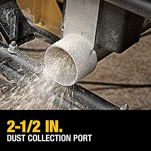 2025 DEWALT 10 Inch Tafelzaag, Snijcapaciteit van 32-1/2 Inch, 15 Amp��re Motor, met Rollensteun