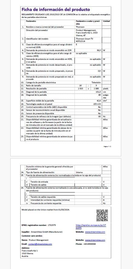 THOMSON 32 Inch (81cm) Full HD Google Smart TV, Wi-Fi, Dolby Audio, HDR10, Bluetooth 5.1, Triple Tuner (Cable/Satellite/Antenna), HDMI, CI+, A+ Panel - 32FG2S14