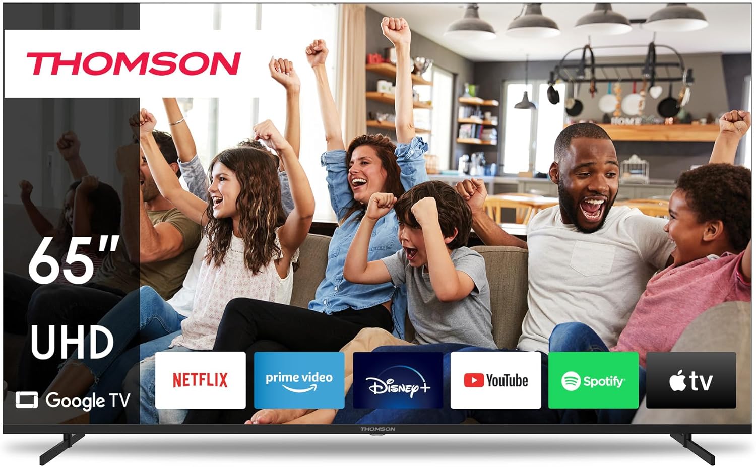 THOMSON 32 Inch (81cm) Full HD Google Smart TV, Wi-Fi, Dolby Audio, HDR10, Bluetooth 5.1, Triple Tuner (Cable/Satellite/Antenna), HDMI, CI+, A+ Panel - 32FG2S14