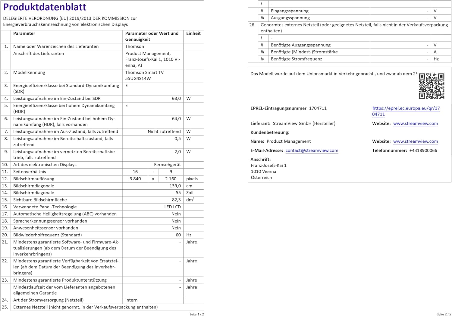 THOMSON 32 Inch (81cm) Full HD Google Smart TV, Wi-Fi, Dolby Audio, HDR10, Bluetooth 5.1, Triple Tuner (Cable/Satellite/Antenna), HDMI, CI+, A+ Panel - 32FG2S14