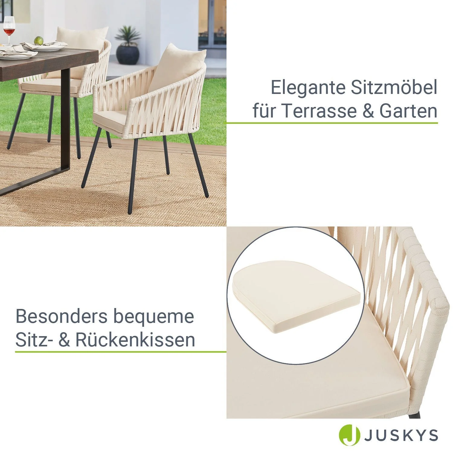 2025 Set van 2 Rope Stoelen