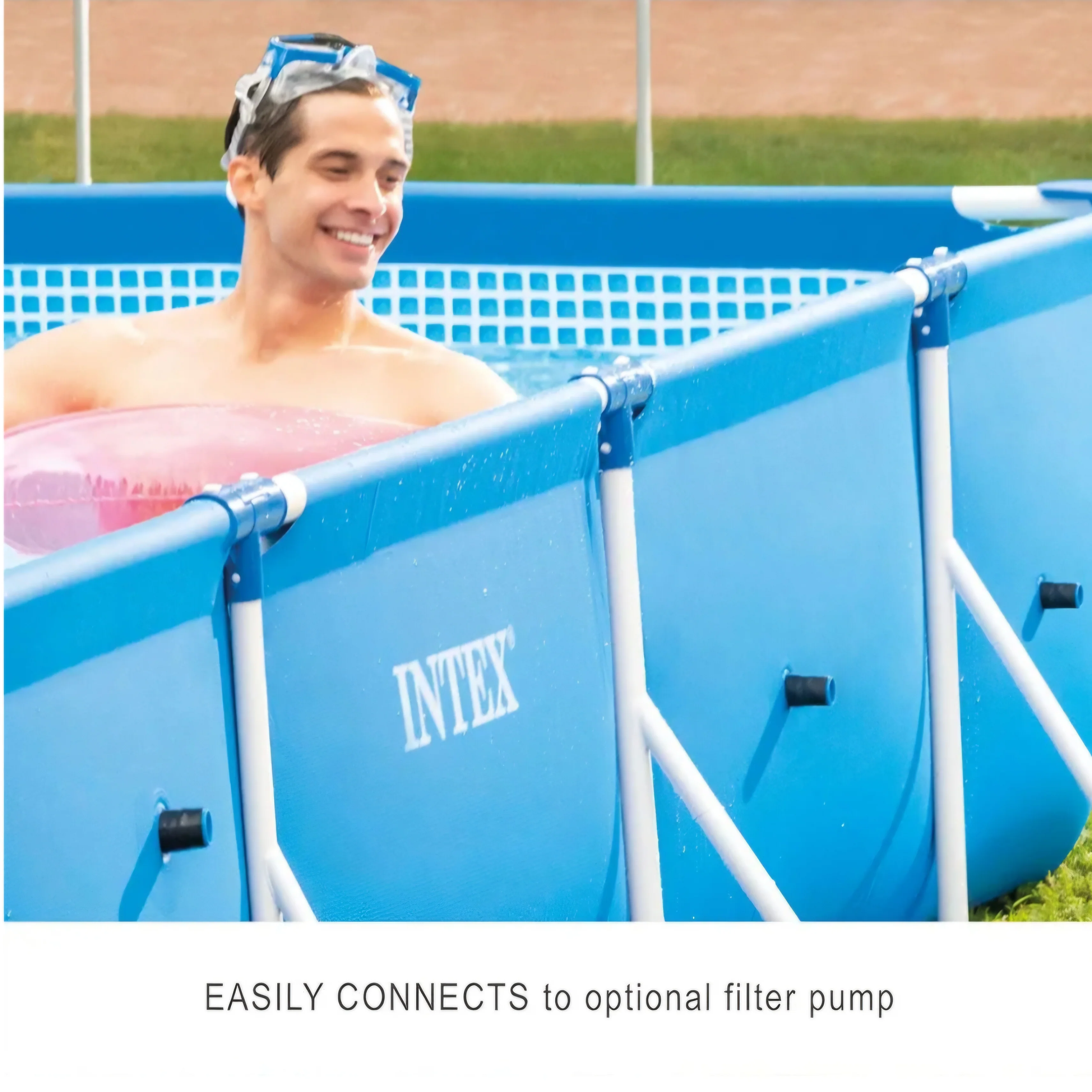 Intex Verhoogd Rechthoekig Framezwembad 14' 9?