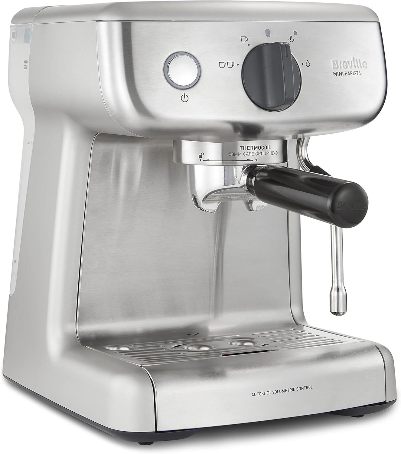 Breville VCF126X Barista Max Coffee Machine, Stainless Steel