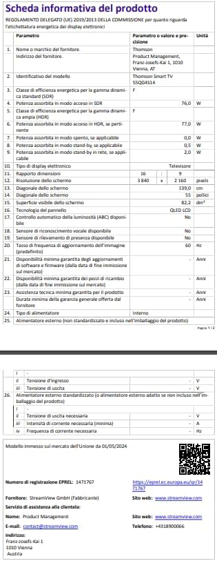 THOMSON 32 Inch (81cm) Full HD Google Smart TV, Wi-Fi, Dolby Audio, HDR10, Bluetooth 5.1, Triple Tuner (Cable/Satellite/Antenna), HDMI, CI+, A+ Panel - 32FG2S14