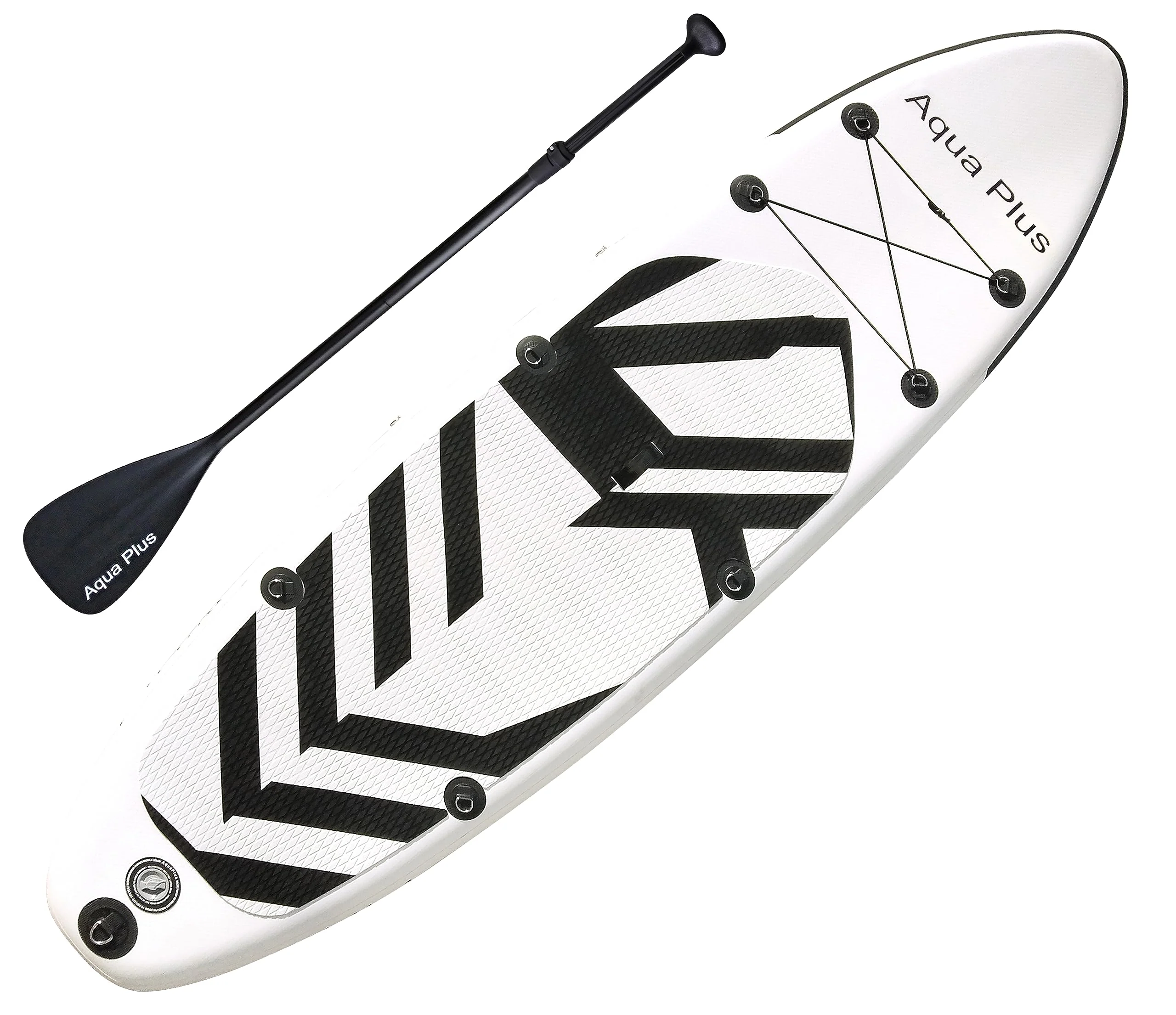 2025 Aqua Plus Opblaasbare SUP van 15 cm dik voor alle niveaus, Paddleboard, Peddel, Pomp, Reisrugzak ISUP, voor Jongeren en Volwassenen