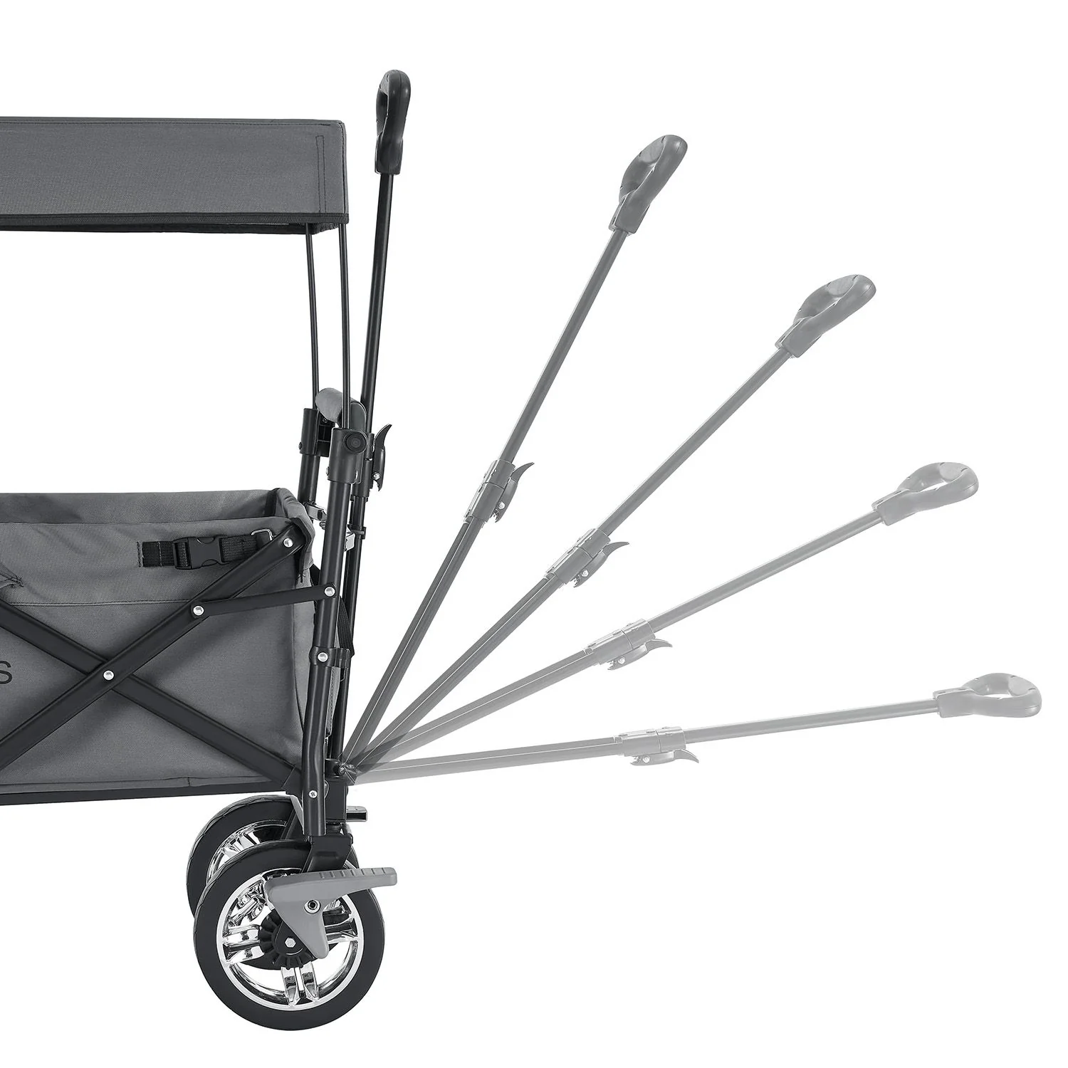 2025 Opvouwbare bolderwagen met dak en tas