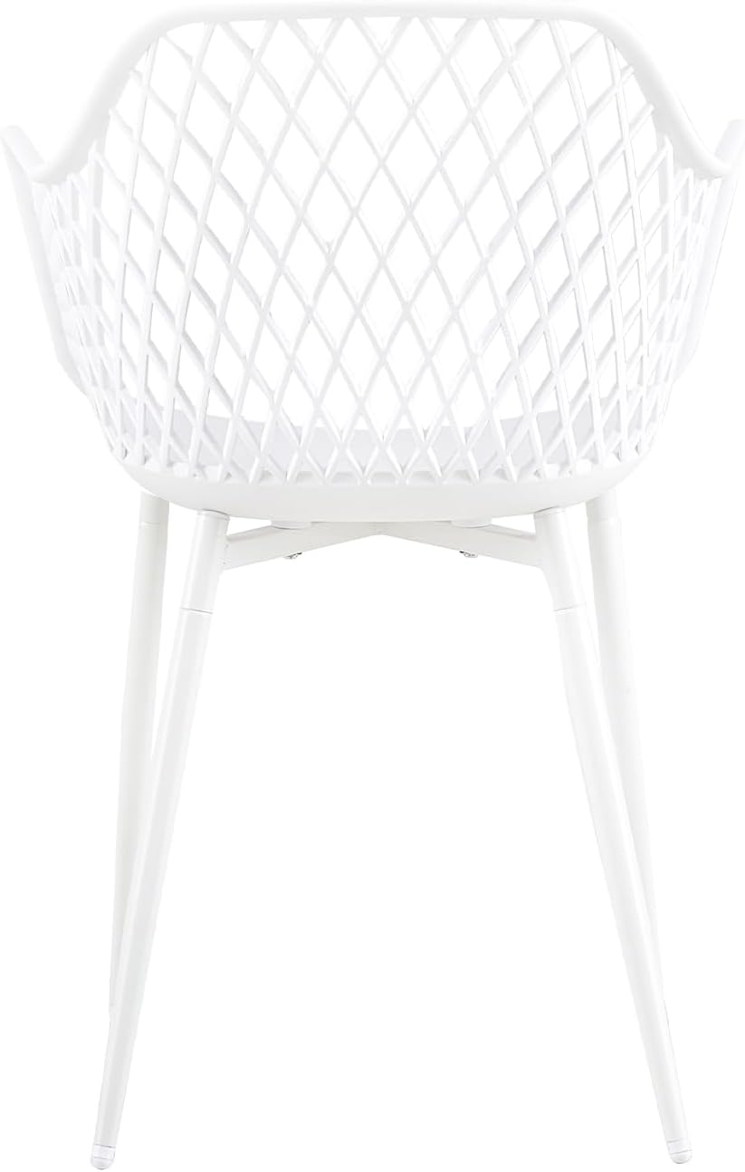 buybyroom Garden Chairs Set of 4 Outdoor Chair with Armrest Armrest Lounge Chair Armchairs Garden Chairs 120 kg Load Capacity Black