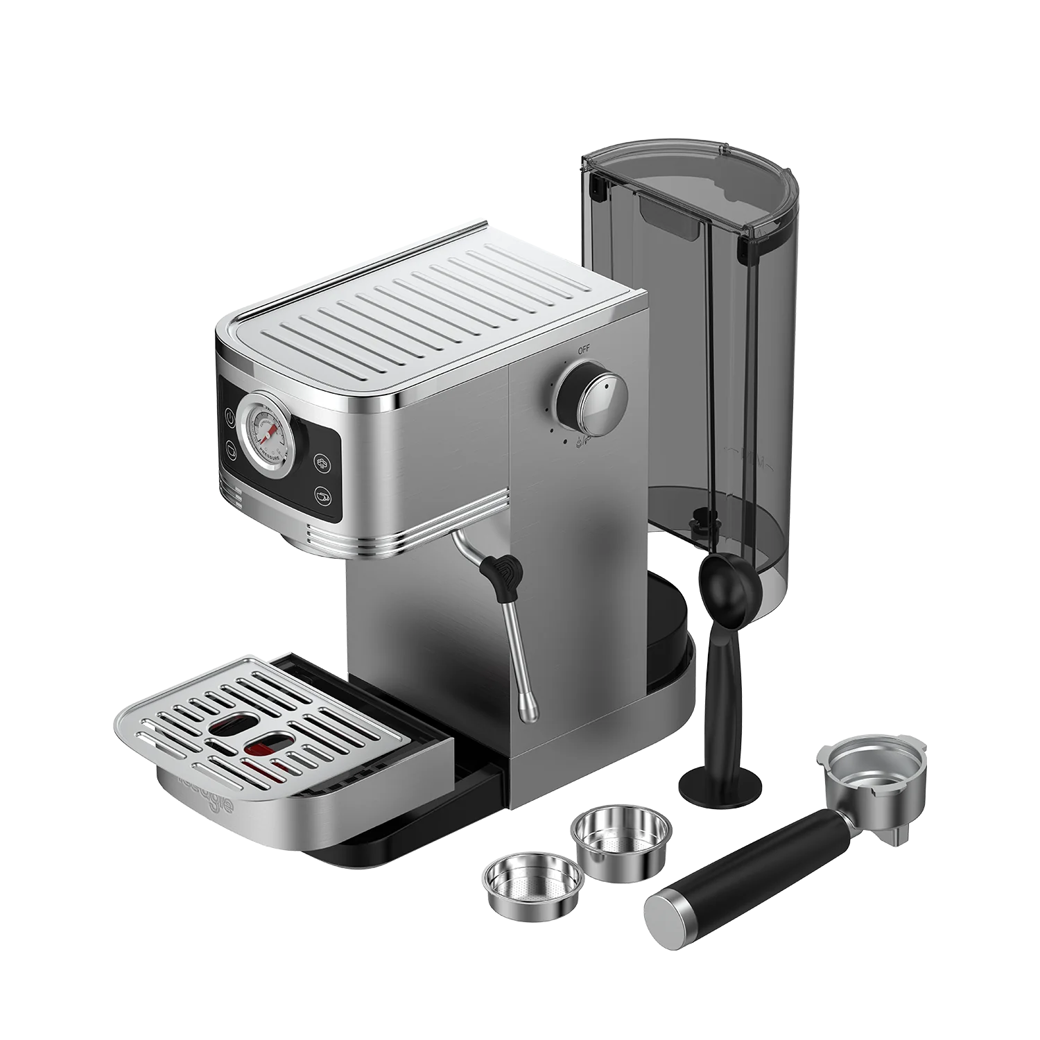 2025 Iceagle Espressomachine CM1660B met Melkschuimpijp 1350W