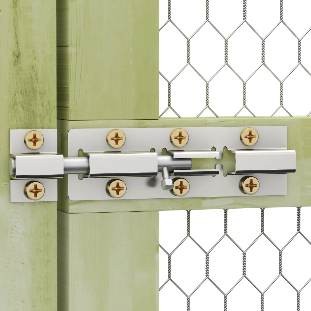 2025 Kippenkooi 3 x 1,5 x 2 m Kippenhok Ge?mpregneerd Hout Buitenren Pluimvee Ren