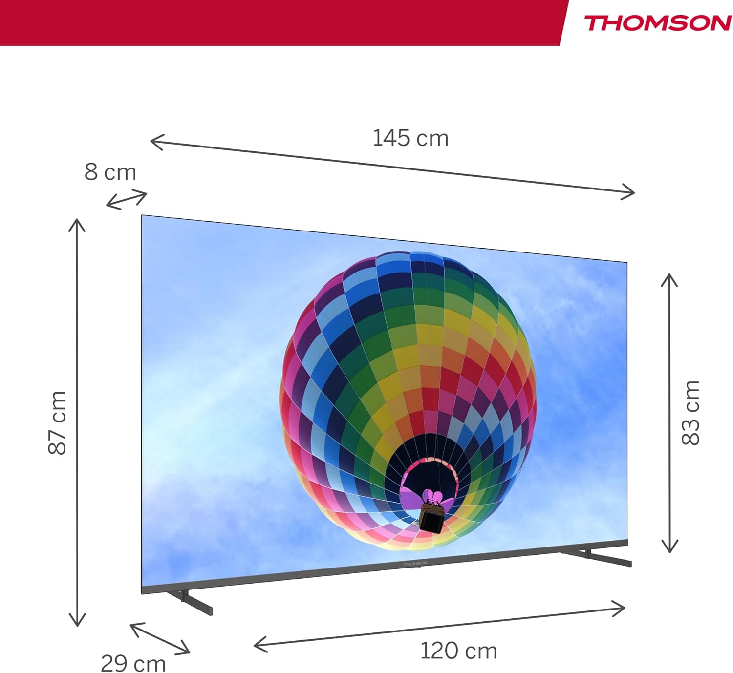 THOMSON 32 Inch (81cm) Full HD Google Smart TV, Wi-Fi, Dolby Audio, HDR10, Bluetooth 5.1, Triple Tuner (Cable/Satellite/Antenna), HDMI, CI+, A+ Panel - 32FG2S14