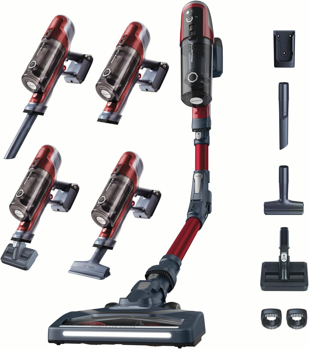 Rowenta X-pert 6.60 Essential RH6838, Cordless Stick Vacuum Cleaner, Automatic Speed Settings, Up to 45 Minutes Autonomy, Removable Battery, Lightweight Design, Dust Thief
