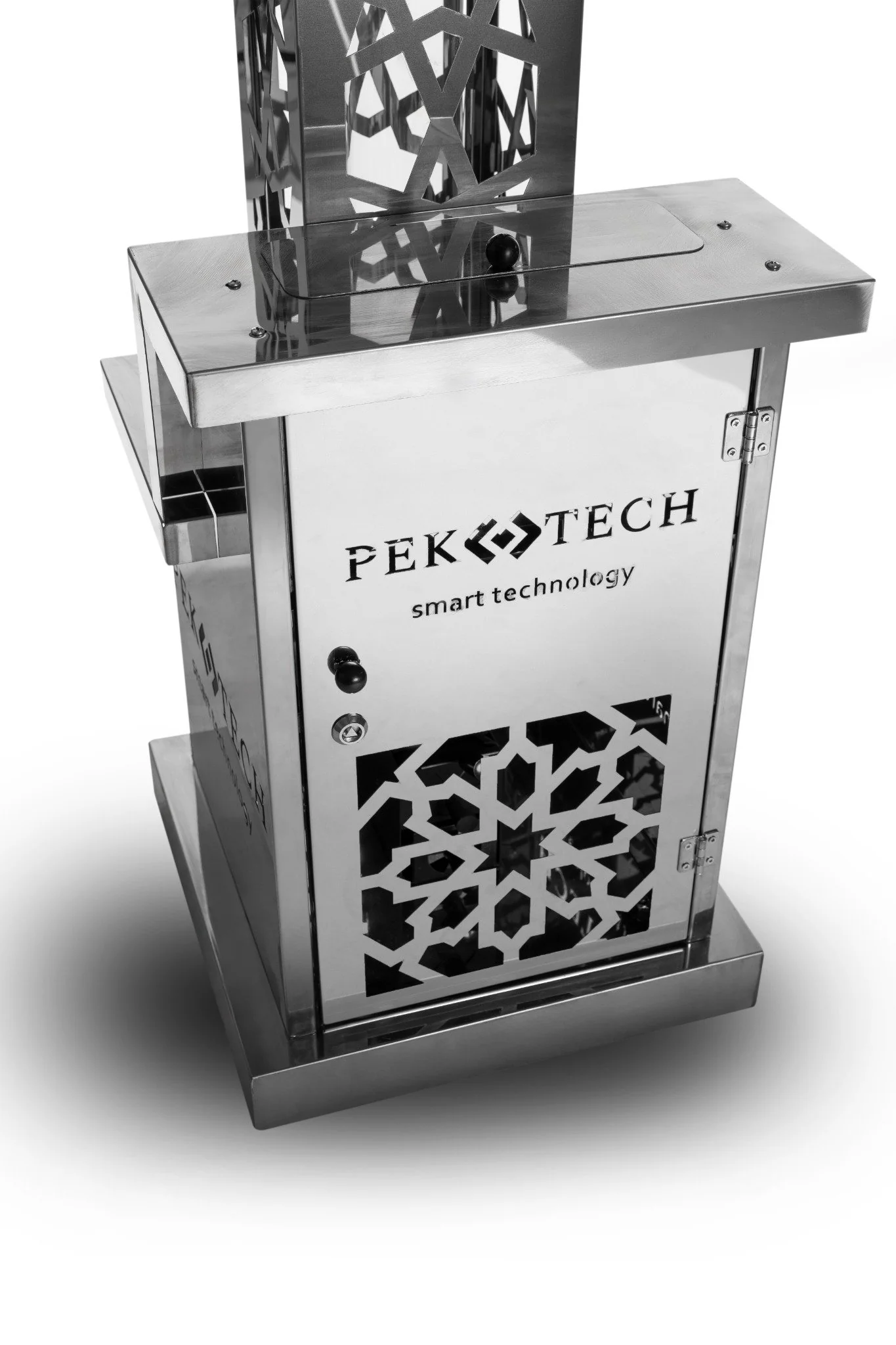 Pektech Peluxe Chrom �C Exclusieve pelletverwarmer in volledig chroom voor tuin & evenementen