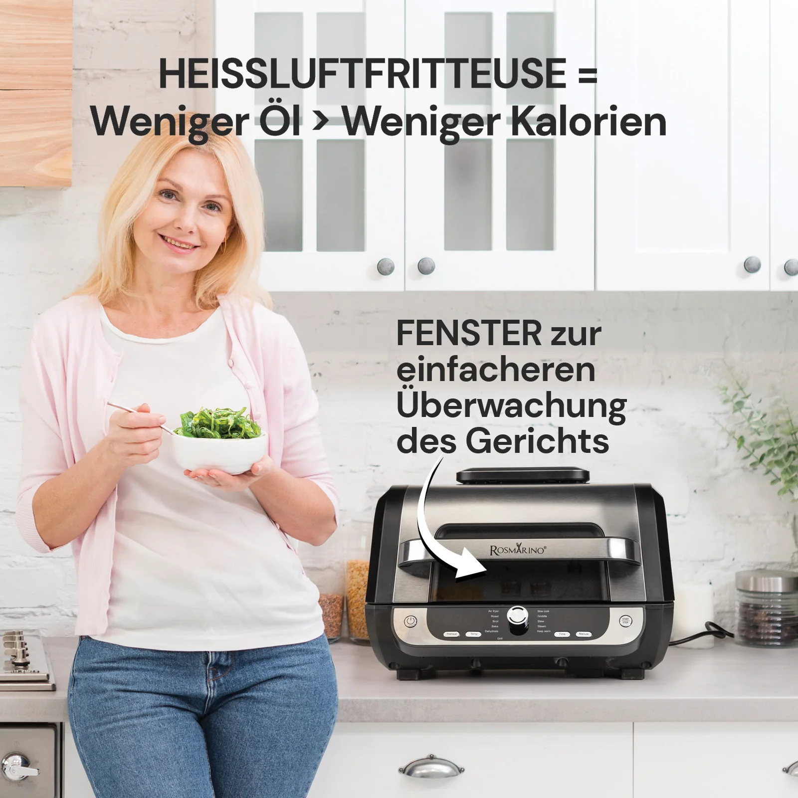 2025 Rosmarino AirGrill Pro heteluchtfriteuse �C 6 L