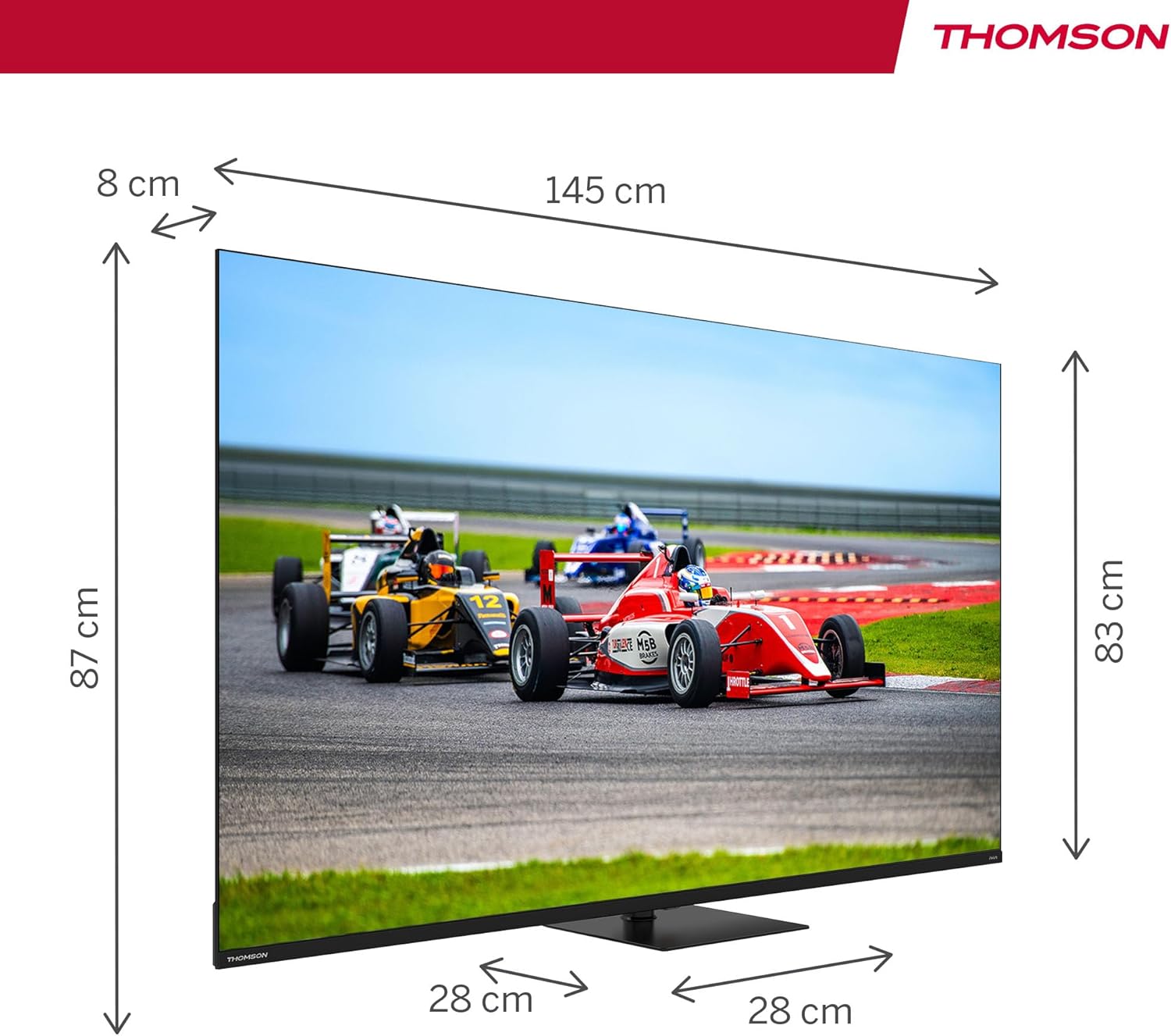 THOMSON 32 Inch (81cm) Full HD Google Smart TV, Wi-Fi, Dolby Audio, HDR10, Bluetooth 5.1, Triple Tuner (Cable/Satellite/Antenna), HDMI, CI+, A+ Panel - 32FG2S14