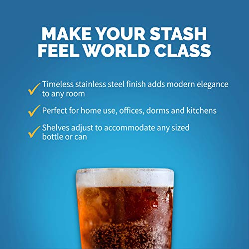 NewAir Drankkoelkast | Vrijstaand voor 126 blikjes met glazen deur met rechtse scharnier