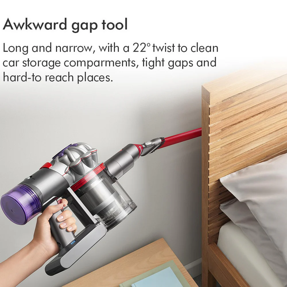 2025 Dyson V12 Detect Slim Absolute Draadloze Steelstofzuiger met Accessoires voor Grondige Reiniging, Geel/Nikkel