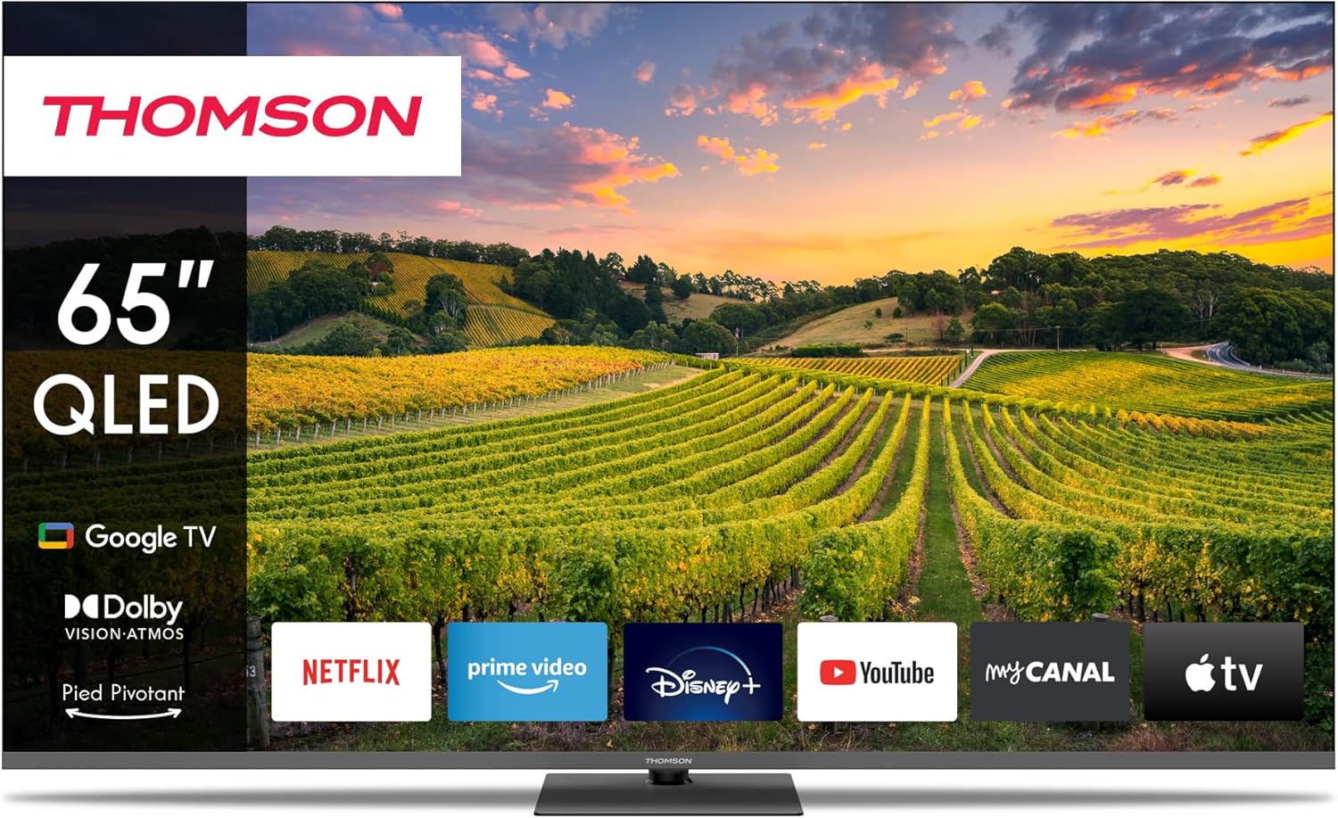 THOMSON 32 Inch (81cm) Full HD Google Smart TV, Wi-Fi, Dolby Audio, HDR10, Bluetooth 5.1, Triple Tuner (Cable/Satellite/Antenna), HDMI, CI+, A+ Panel - 32FG2S14