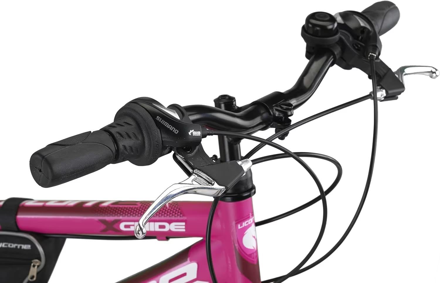 Licorne Bike Mountain Bike Guide for Girls, Boys, Women and Men, Shimano 21-Speed Gear