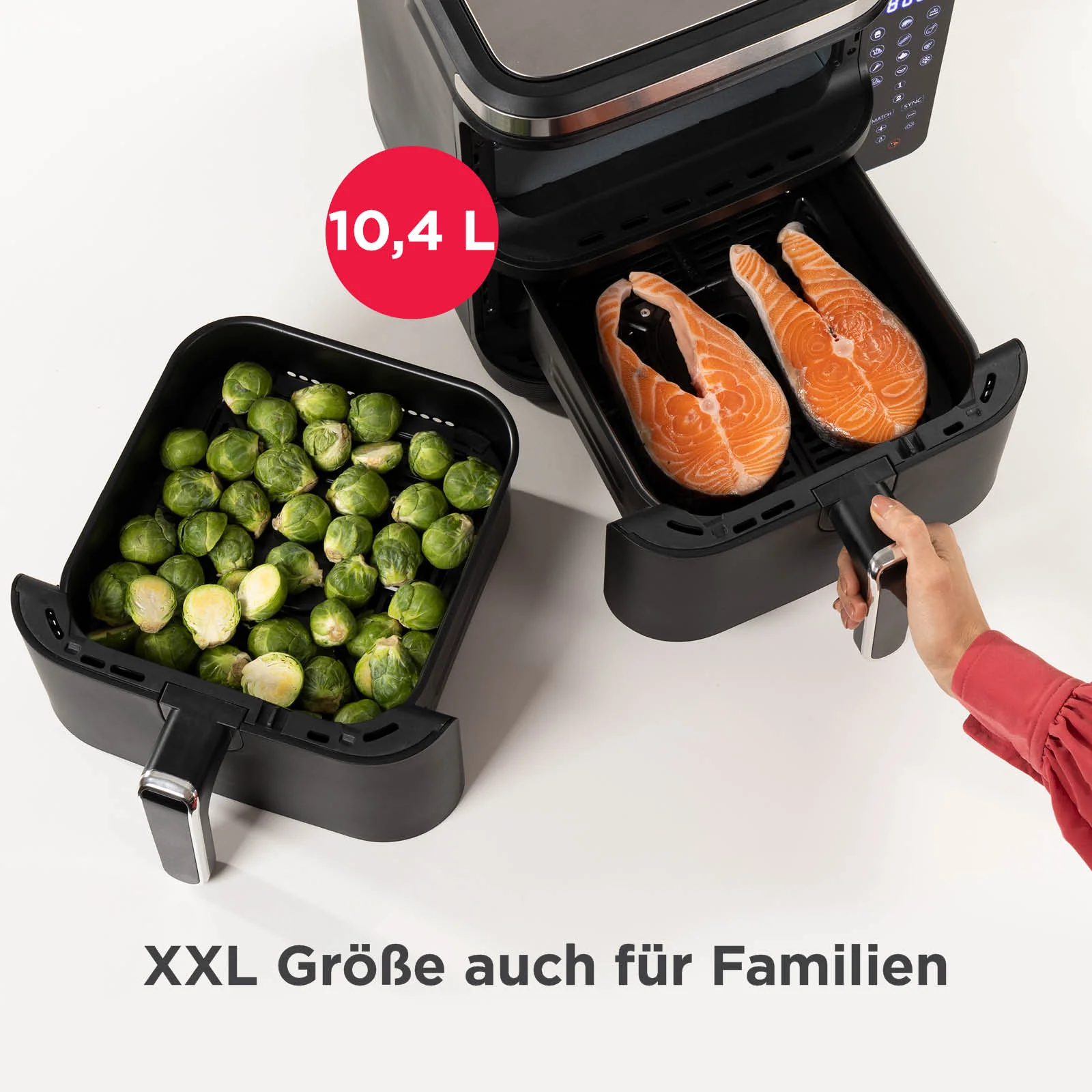 2025 Rosmarino Tower XXL heteluchtfriteuse �C 10,4 L