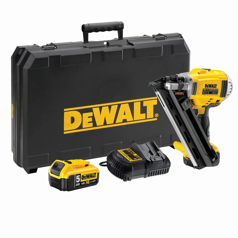 2025 18V/2x5Ah twee-traps accu-spijker- en nietapparaat 90mm (DeWALT DCN692P2-QW)