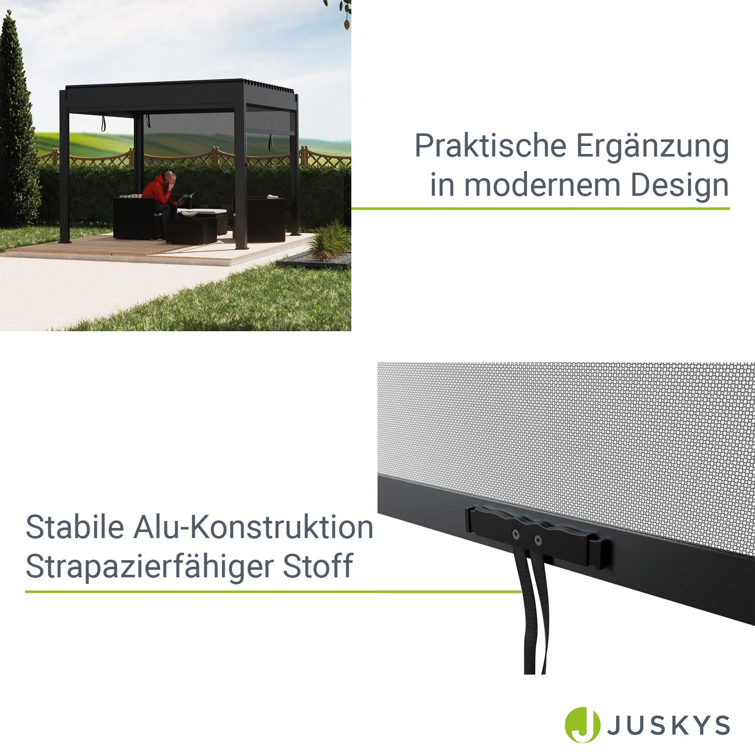 2025 Seitenwand f��r Lamellendach Tahiti - Zijkant voor Lamellendak Tahiti