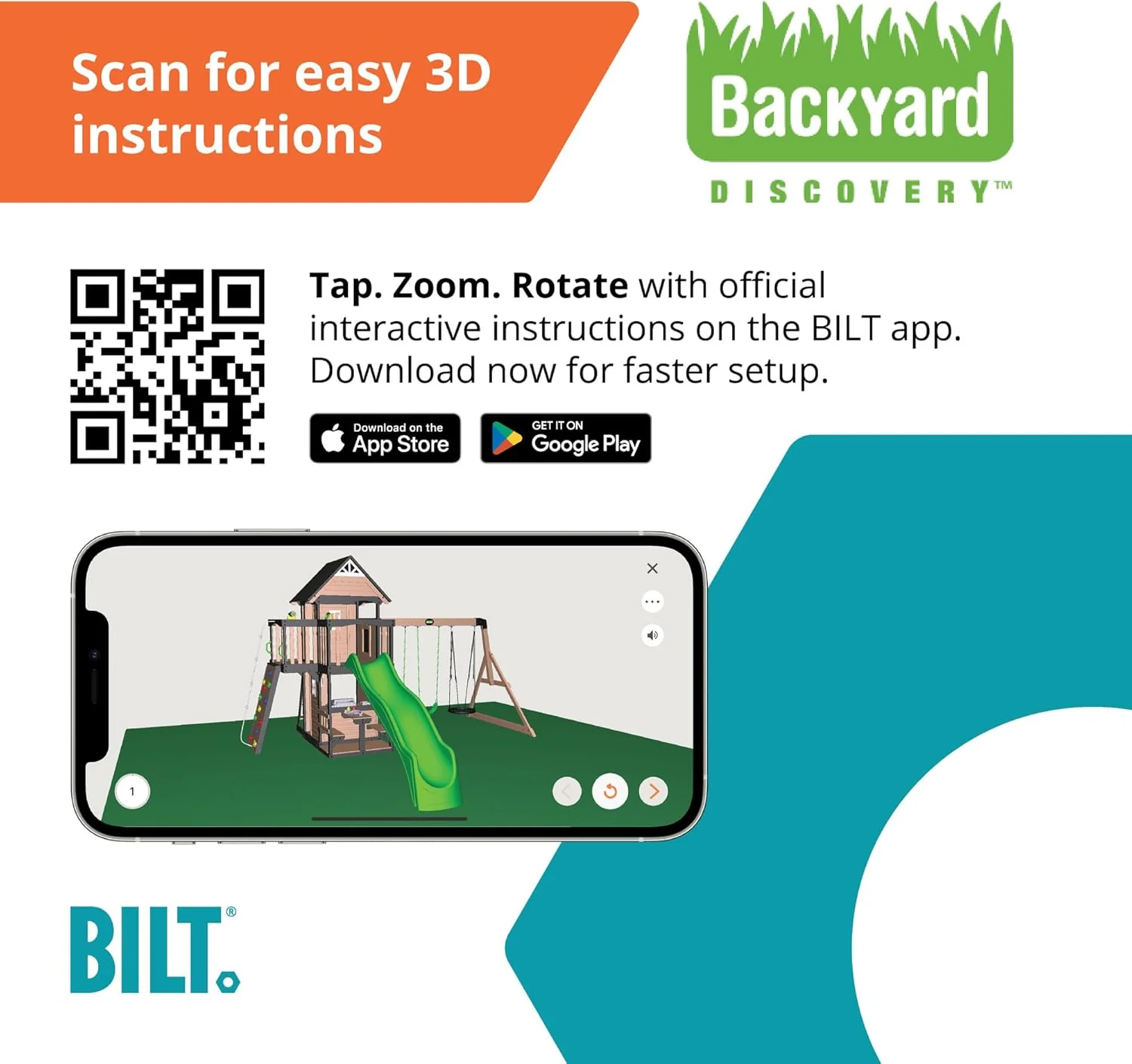 Backyard Discovery Canyon Creek cederhouten schommelset met golvende glijbaan, clubhuis, speelkeuken, picknickplaats, schommels met gordel, webschommel, klimwand, balkons, speelhuis, trapladder, buitenspeeltoestel