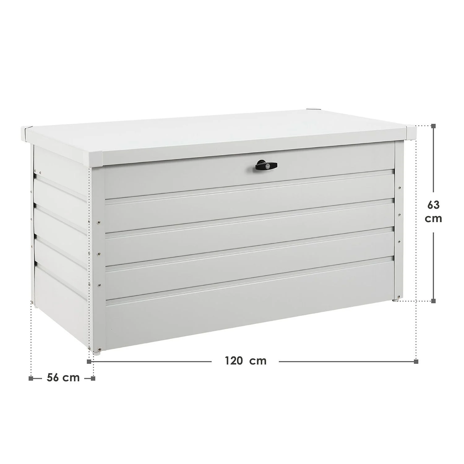 2025 Metalen box Limani voor het opbergen van kussens en meer in de tuin of op het balkon