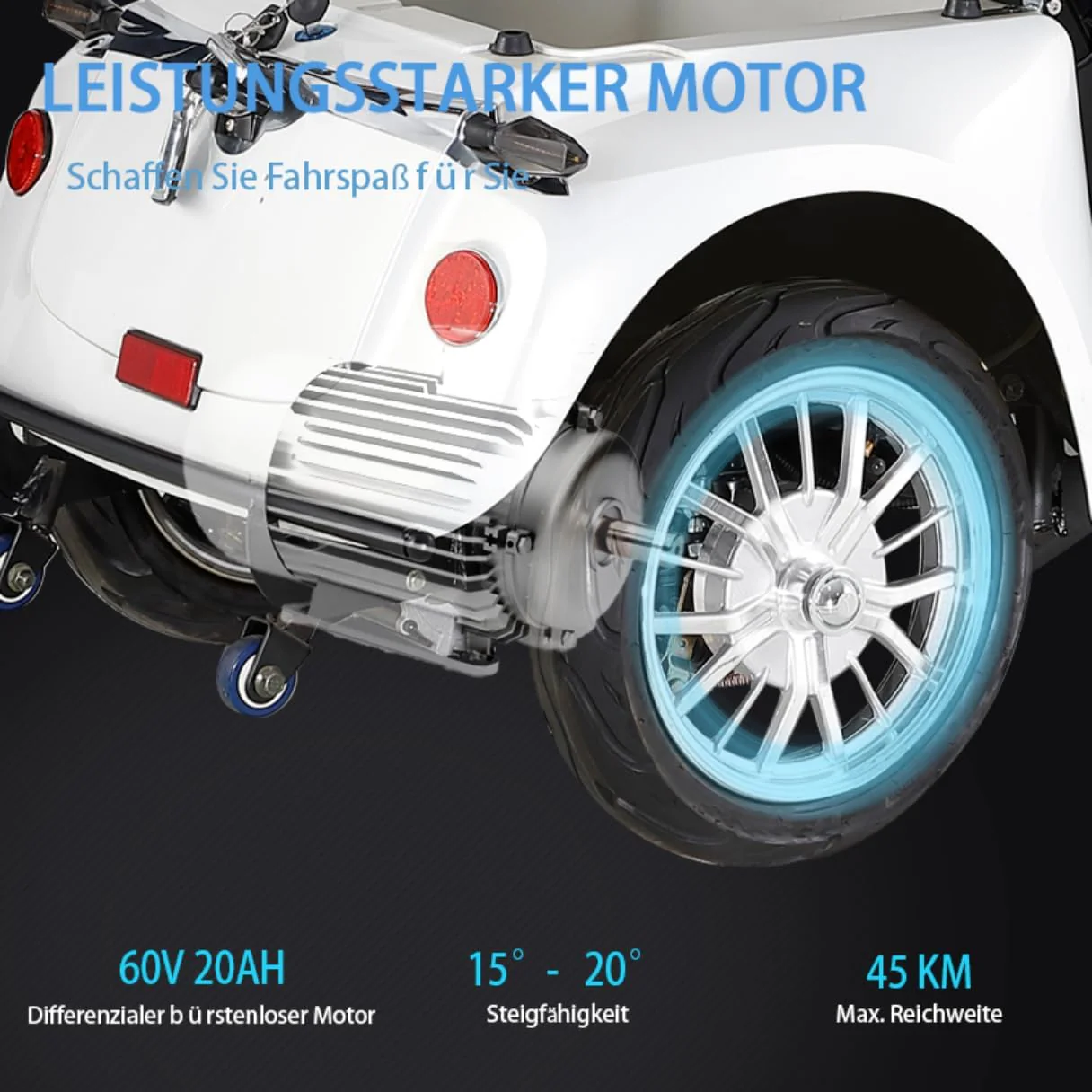 2025 ZVGREEN 4-wiel mobiliteitsscooter voor senioren �C Kapiteinsstoel, max. 15 km/u, ruime opbergruimte, draaibare stoel, elektromagnetische rem