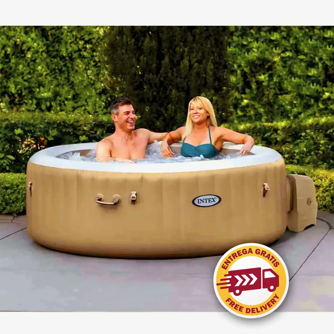 Intex PureSpa Bubble Massage Opblaasbare Spa Set met 120 Jets
