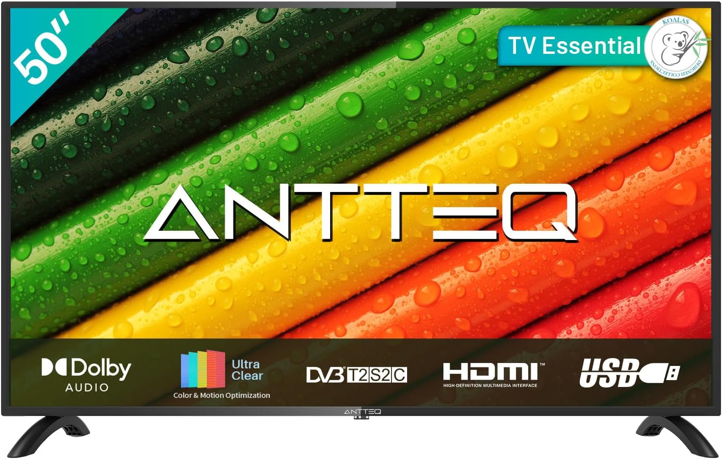 ANTTEQ AB42D1 TV 42 Inch (TV 106 cm), Dolby Audio, LED, HDMI, Media Player via USB, Digital Audio Output, Triple Tuner DVB-C/T2/S2, CI+, Hotel Mode Included