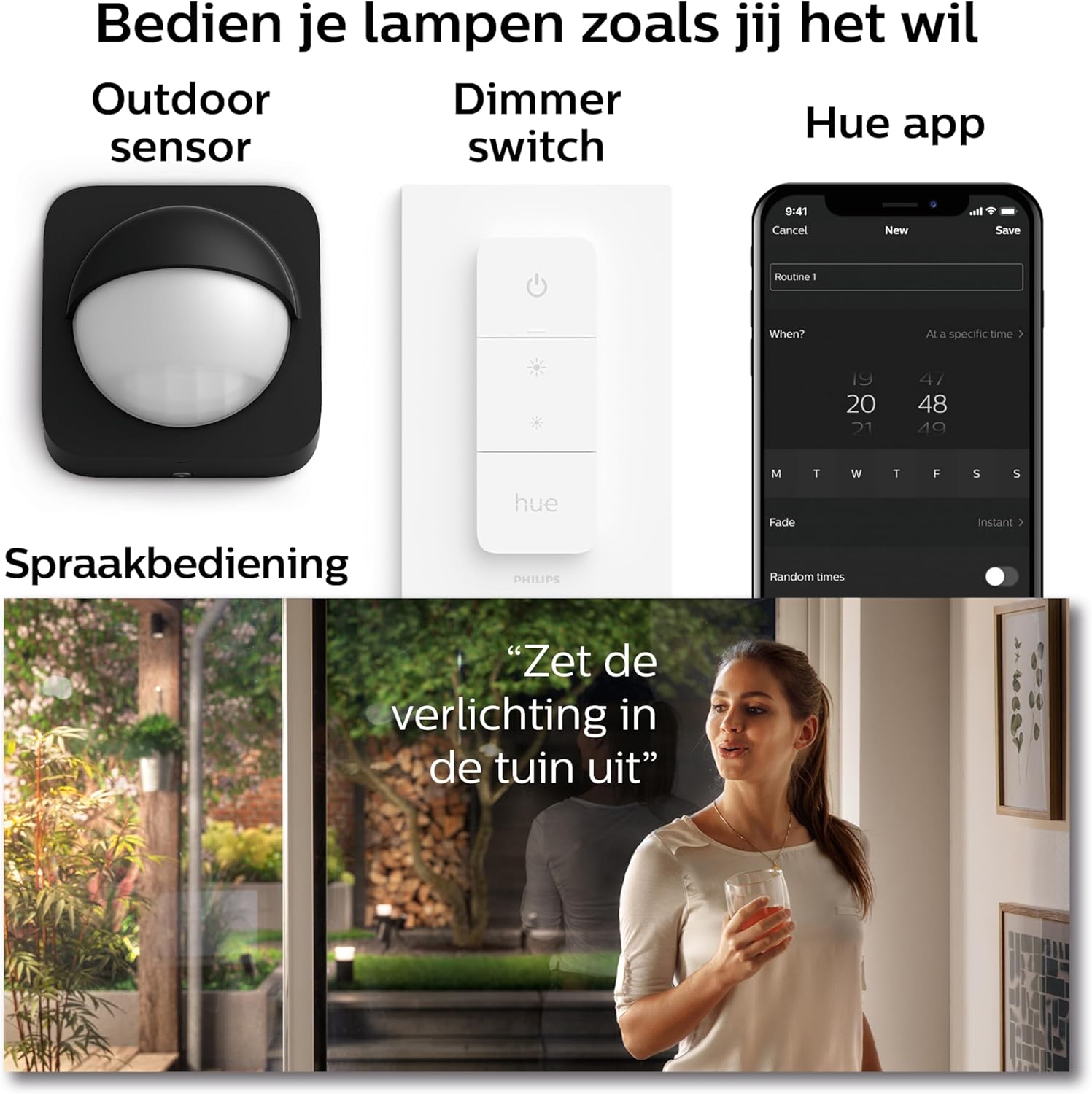 Philips Hue White and Colour Ambiance LED Garden Lights