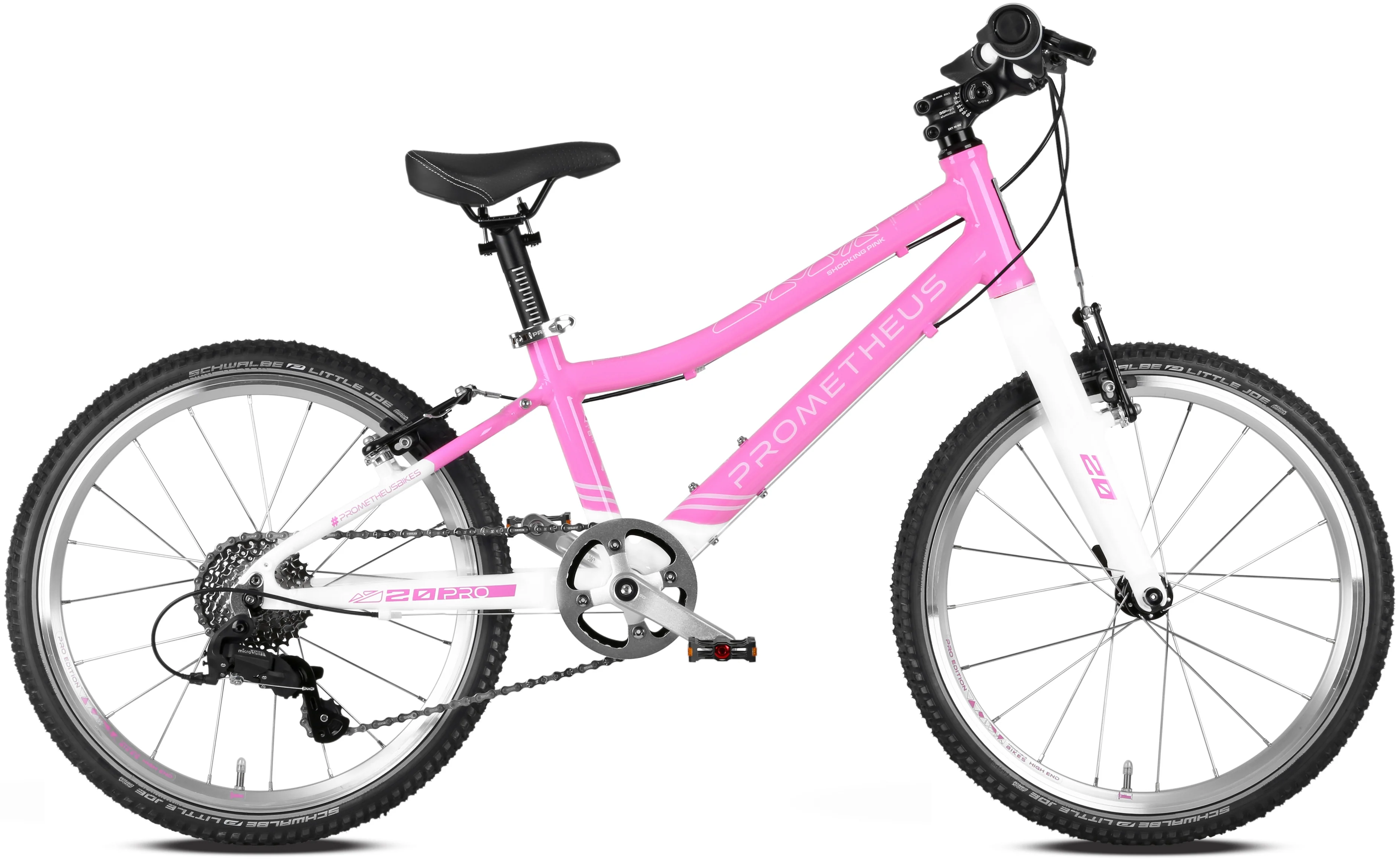 2025 PRO Kinderrad 20 Zoll ab 6 Jahre | 7-Gang | SHOCKING PINK