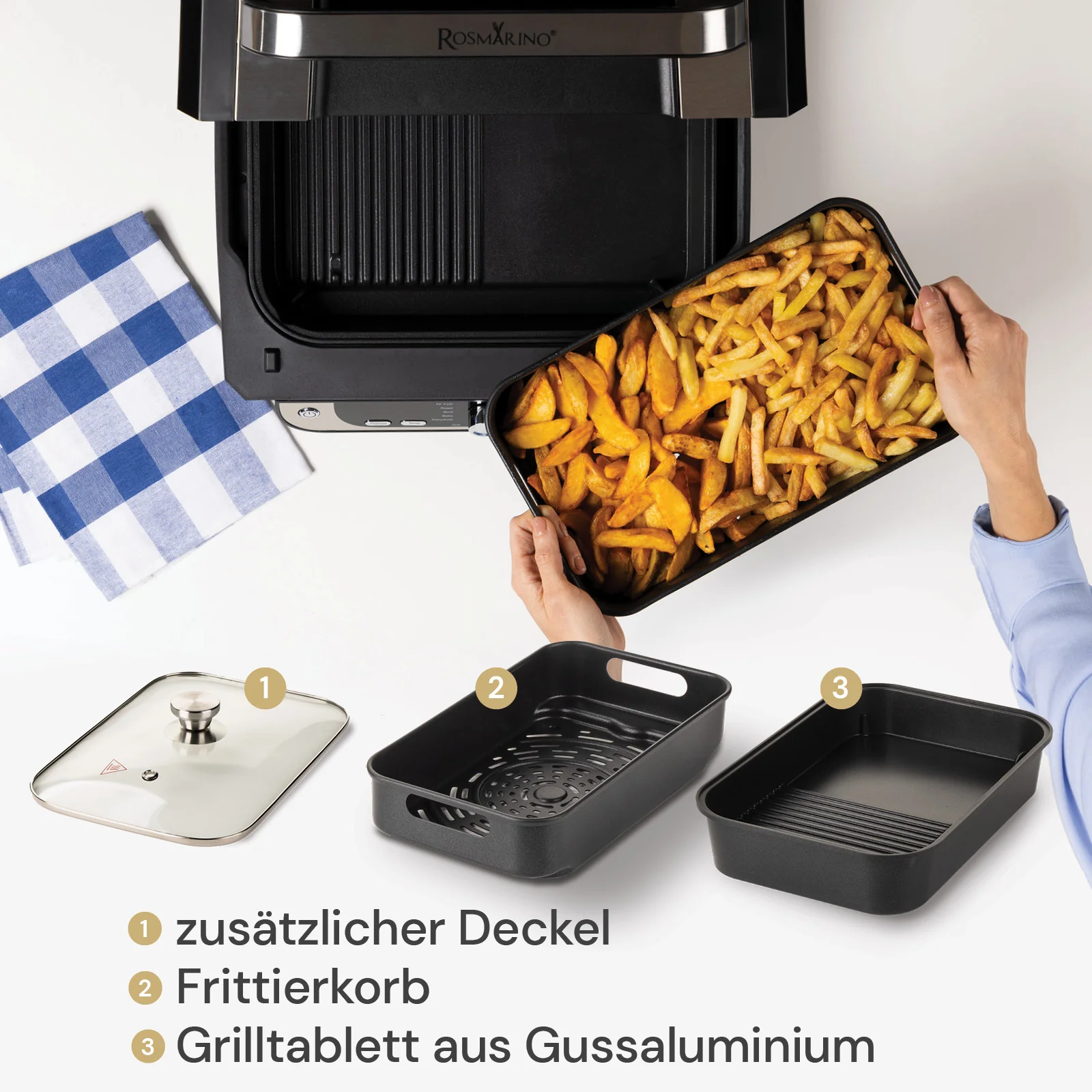 2025 Rosmarino AirGrill Pro heteluchtfriteuse �C 6 L