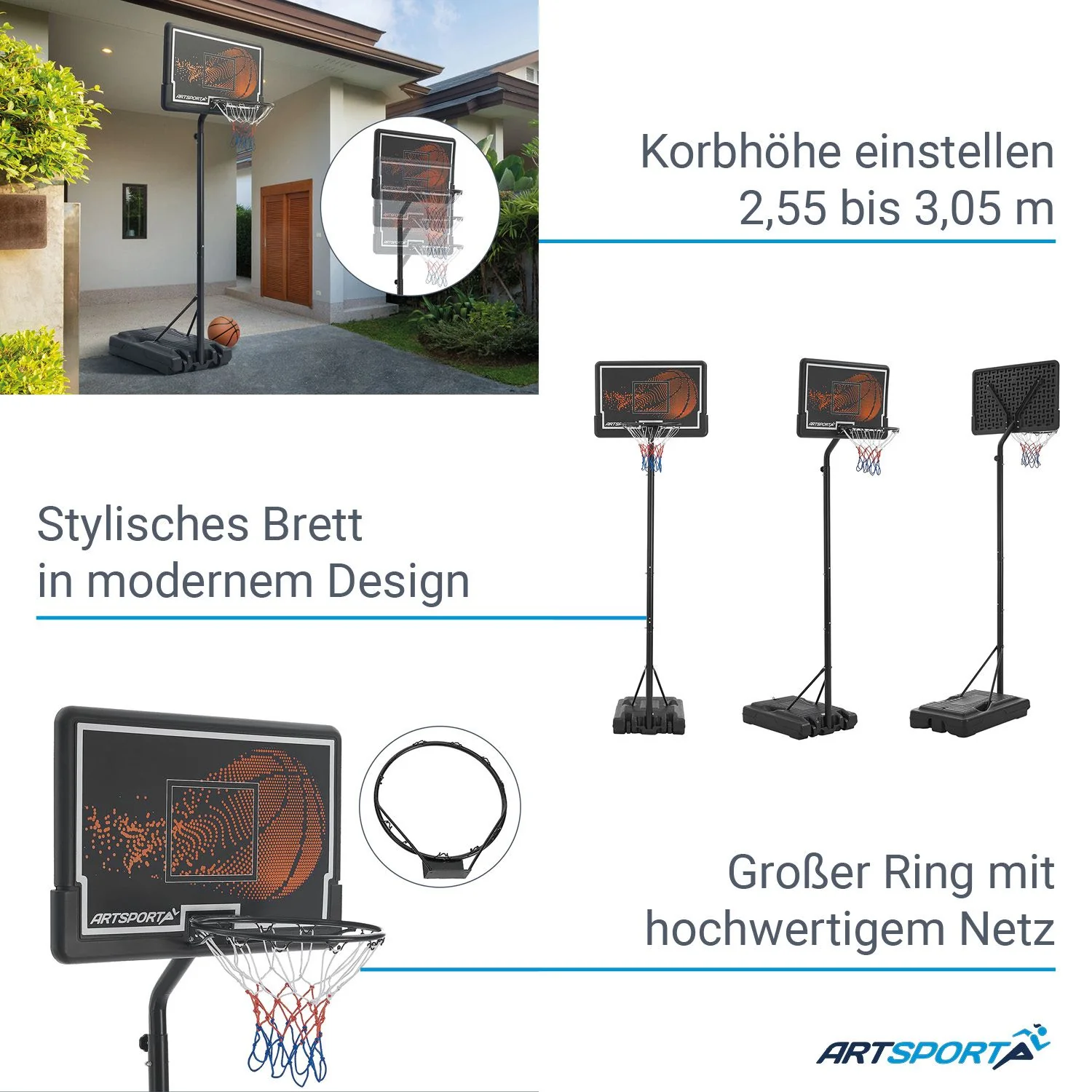2025 Outdoor basketbalring voor kinderen en volwassene