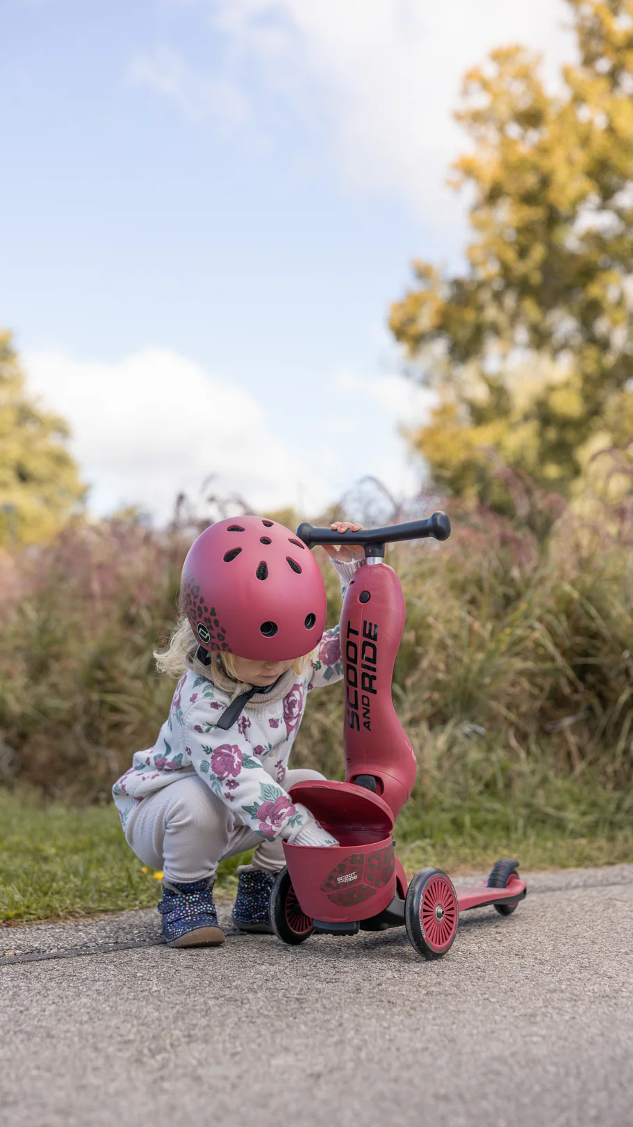 2025 Scoot & Ride Highwaykick 1 Lifestyle �C 2-in-1 loopfiets en step met zitje voor kinderen van 1 tot 5 jaar