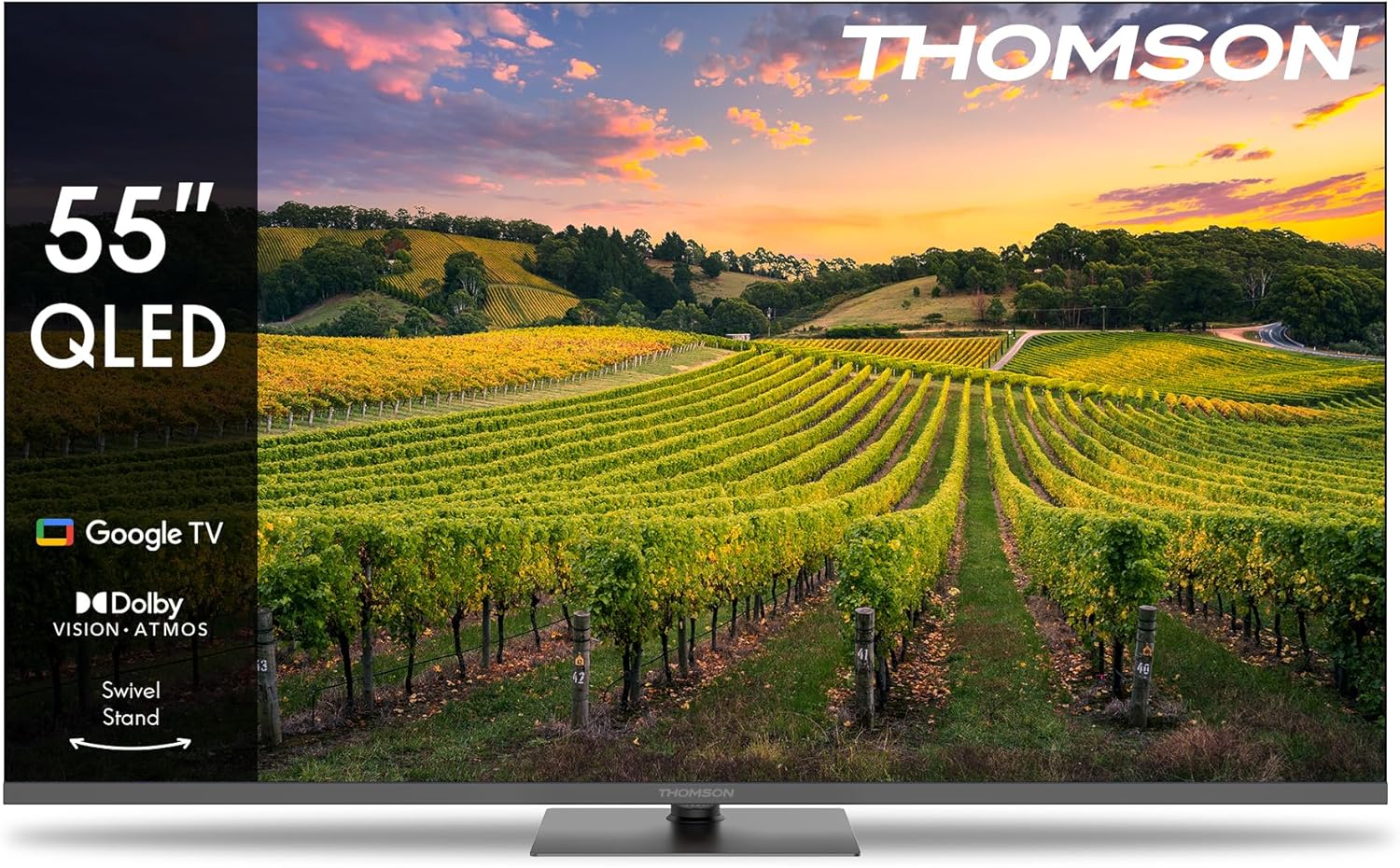 THOMSON 32 Inch (81cm) Full HD Google Smart TV, Wi-Fi, Dolby Audio, HDR10, Bluetooth 5.1, Triple Tuner (Cable/Satellite/Antenna), HDMI, CI+, A+ Panel - 32FG2S14