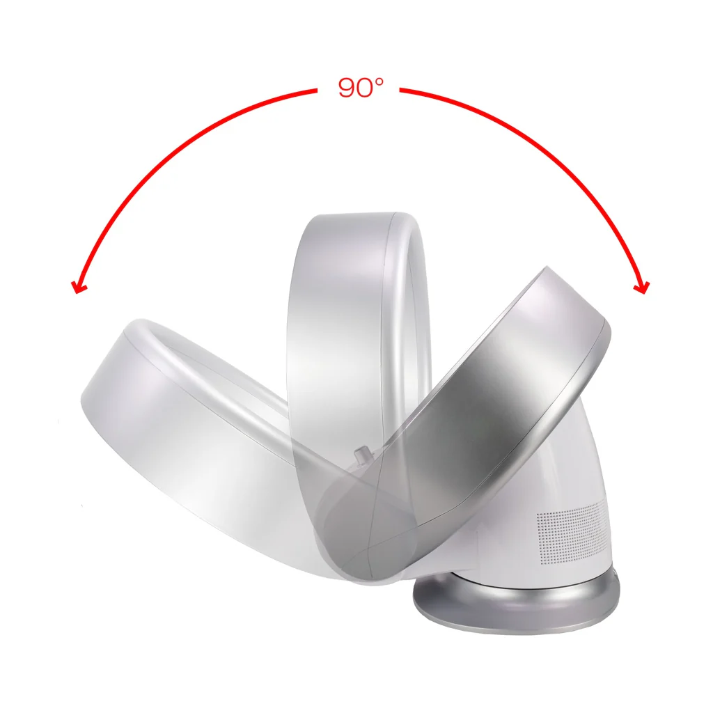 2025 Korona 81008 Wand- en Tafelventilator bladvrij 26 W zilver, wit