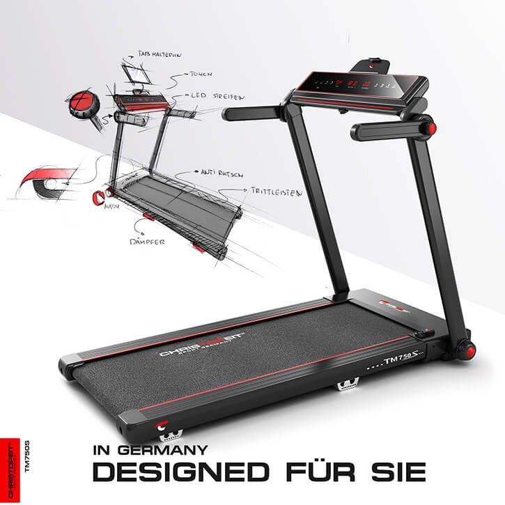 2025 RPT 6200/TM 750S Profi-loopband �C 16 km/u, 16 programma��s & zelfsmerende loopband