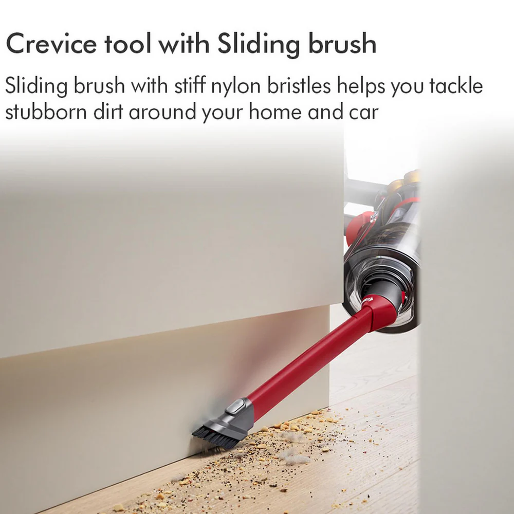 2025 Dyson V12 Detect Slim Absolute Draadloze Steelstofzuiger met Accessoires voor Grondige Reiniging, Geel/Nikkel