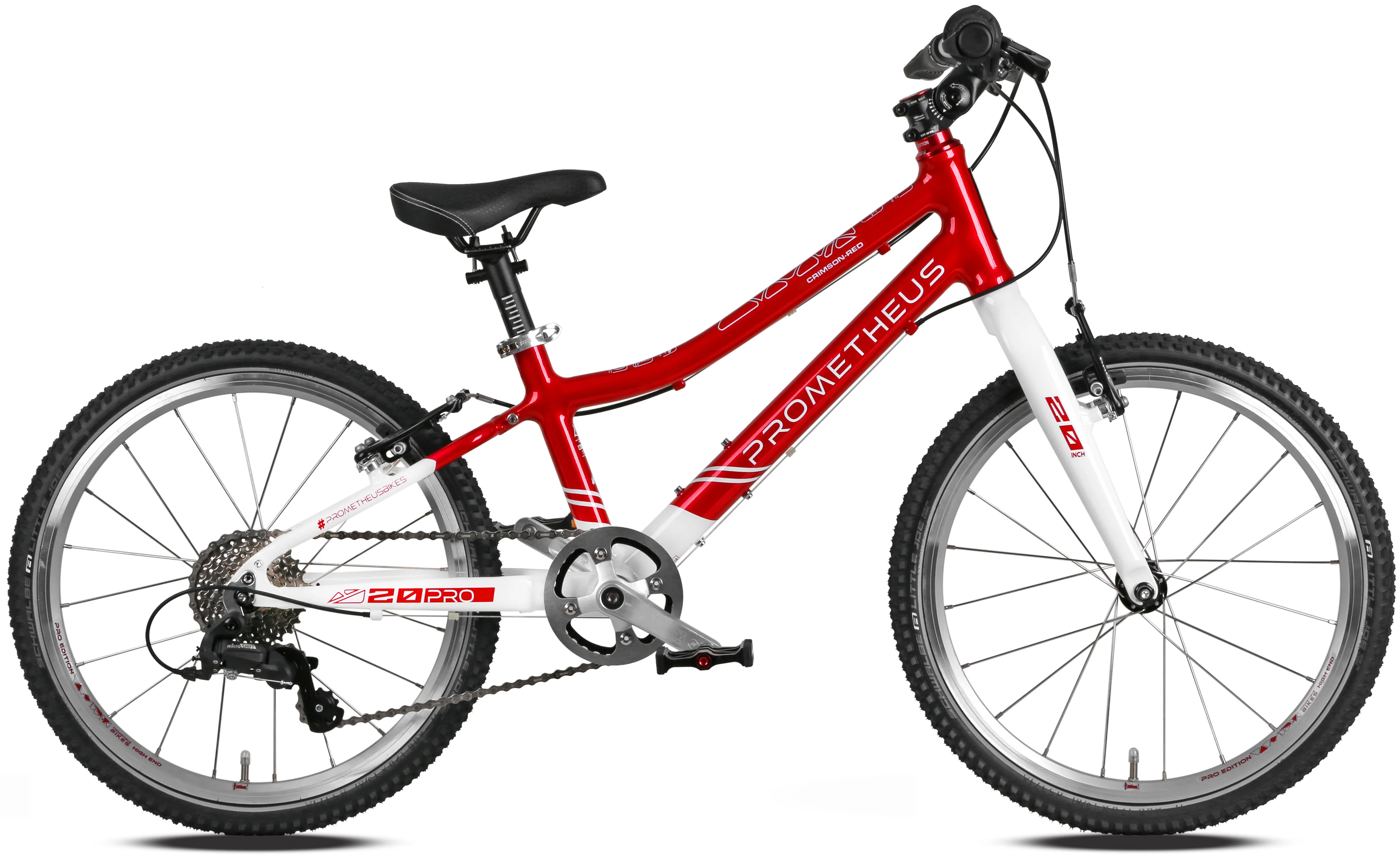 2025 PRO Kinderrad 20 Zoll ab 6 Jahre | 7-Gang | CRIMSON RED